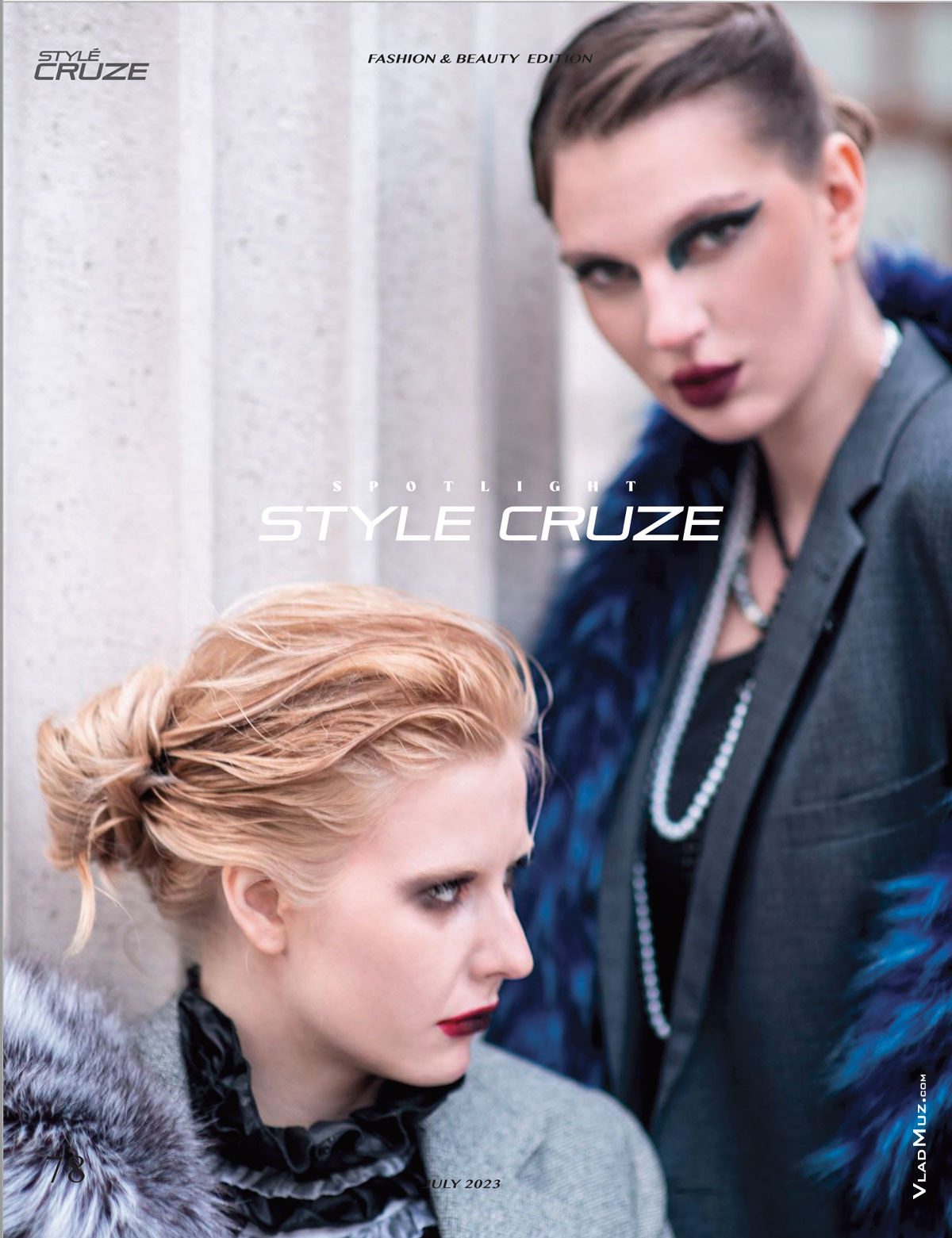 Фотопортрет 2-х девушек-моделей из серии модных фотографий для журнала Style Cruze Magazine